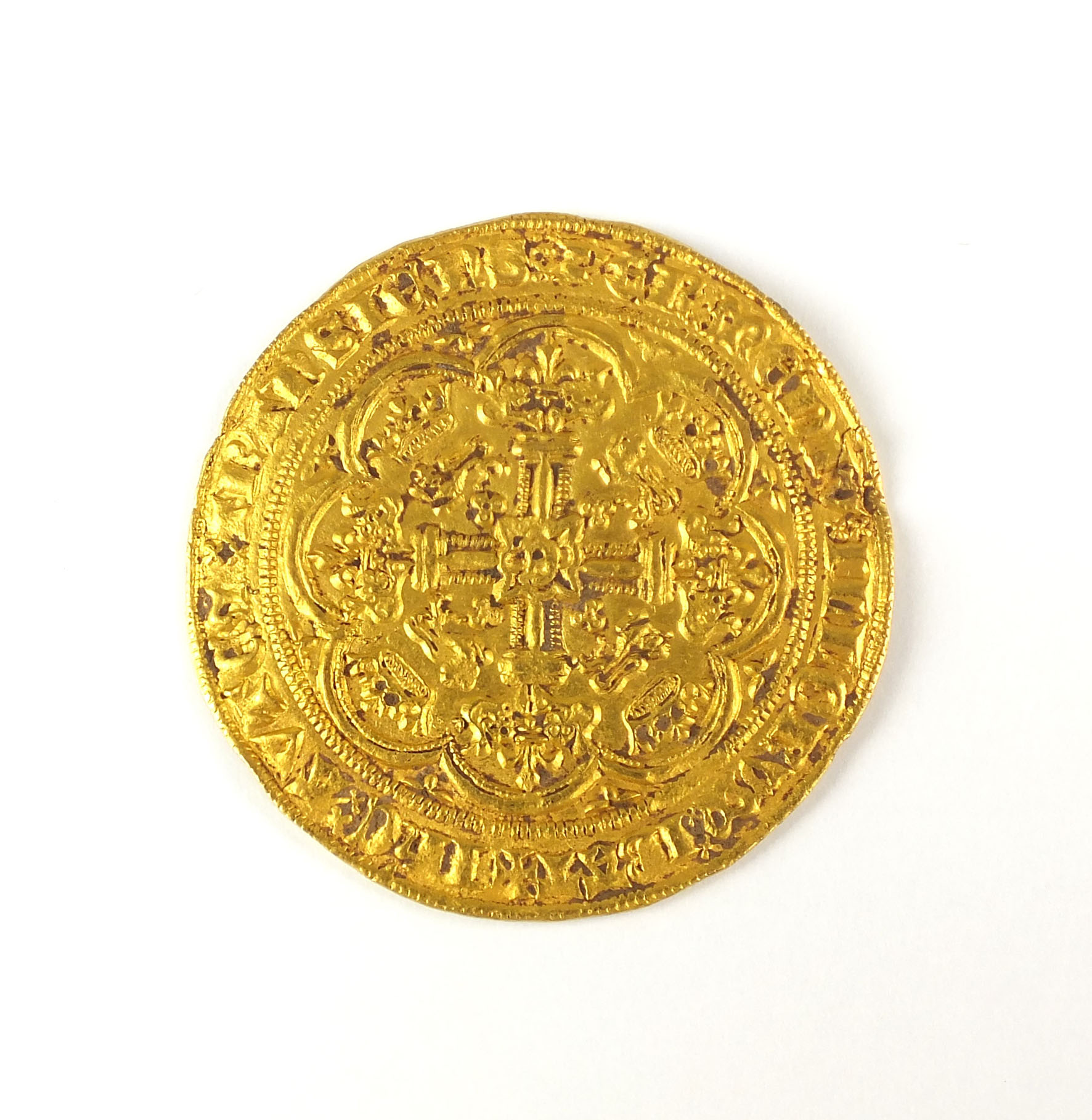 Edward III gold noble coin English Halls Fine Art Auction